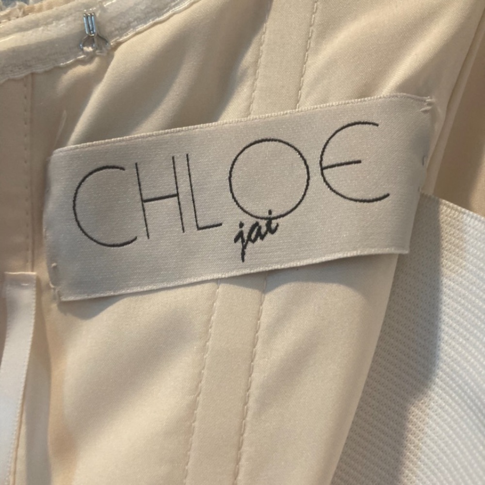 new unaltered one of a kind Chloe Jai wedding dress. Paid $2,600 asking $1,500 - Picture 5 of 6